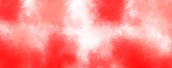 Red watercolor stains on white paper paint. Red scraped grungy background Abstract watercolor background with colors.  Soft red grunge background frame. Grunge red-white art 
