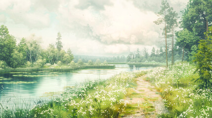 Watercolor Background Image