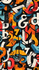 Obraz premium Dynamic Typography Art: The Power and Beauty of Text in Modern Design