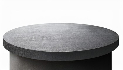 Minimalist Concrete Masterpiece A Realistic, Transparent Cement Table Against a Void Backdrop, Embracing the Essence of Modern Minimalism and Industrial Chic.