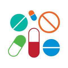 vector illustration of a pill