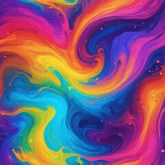 Obraz premium Abstract Art with Vibrant Hues