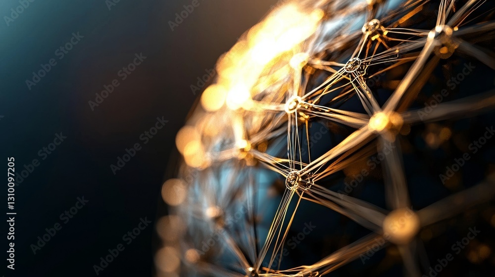 Aufkleber a science background with an innovative twist, incorporating abstract digital elements to illustrate