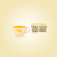 vector graphic of national tea day for national tea day celebration.