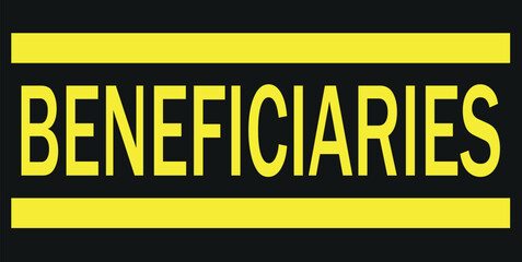  beneficiary word in a dictionary. beneficiary concept. 