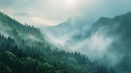 Fototapeta premium mountains in the morning
