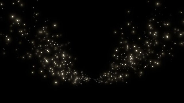 bright glowing orbs fireflies motion loop