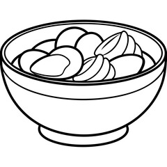 Colorful assortment of fruits in a decorative bowl on a table