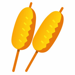 Vibrant yellow corn on the cob with a clean background highlighting freshness