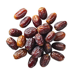 Tropical Dates Isolated on Transparent Background.