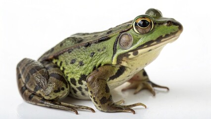 Obraz premium American Frog On White Background