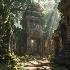 Naklejka premium Angkor wat cambodia