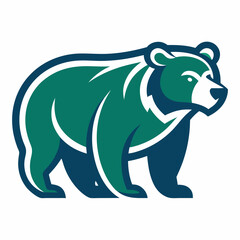 Fototapeta premium Simple Bear Logo Design Collections
