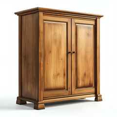 Antique Style Wooden Cabinet: Classic Home Decor with Polished Wood Finish, Perfect for Elegant Interior Design and Versatile Kitchen Storage