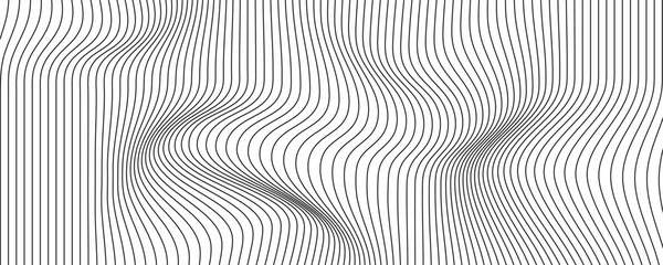 Simple Minimal Wavy Line Pattern Background