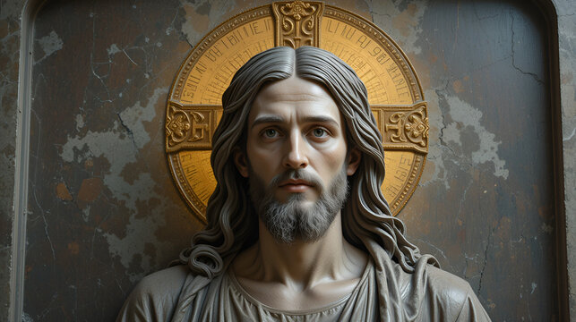 Jesus Christus, Kopf, Relief