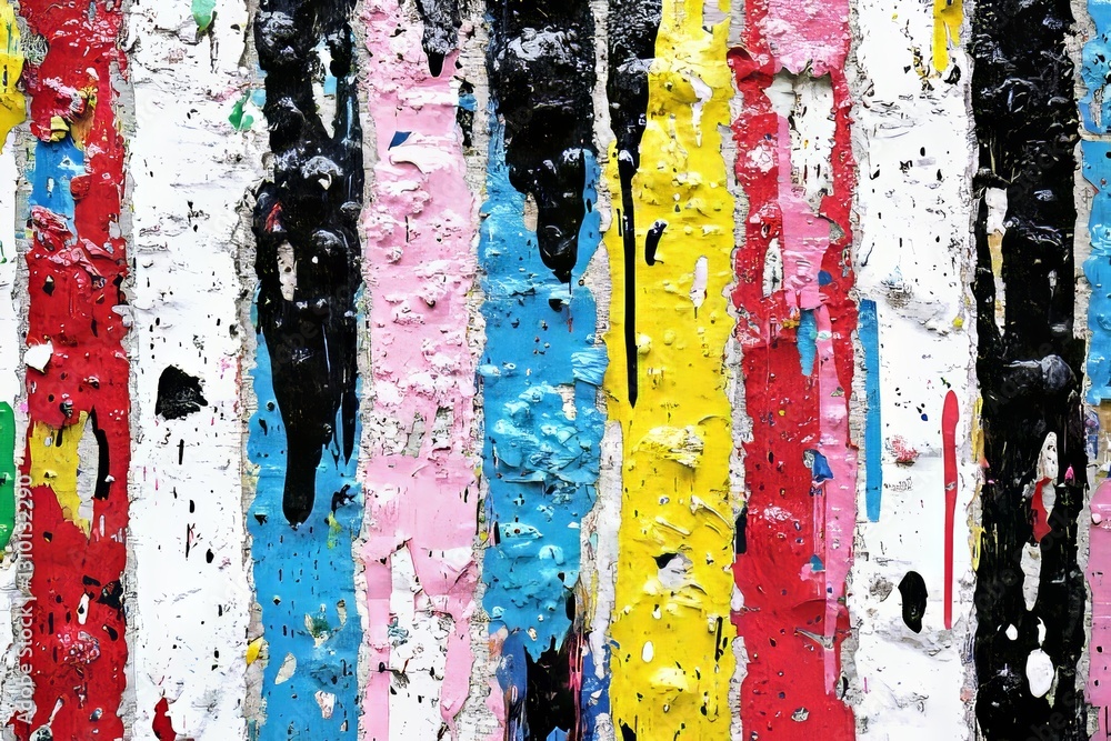 Poster a pattern of glitches with twisted lines and electronic noise