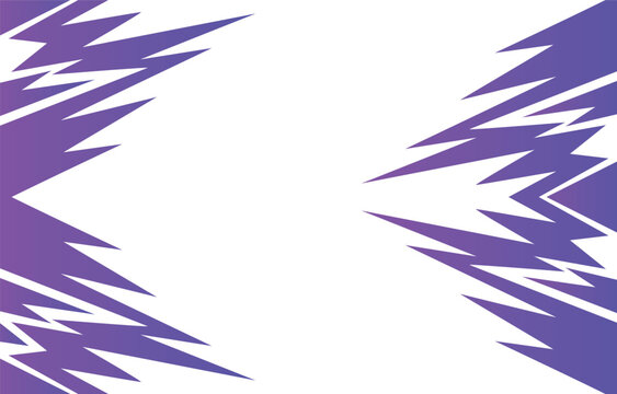 Abstract background with purple spikes and zigzag line pattern and some copy space area