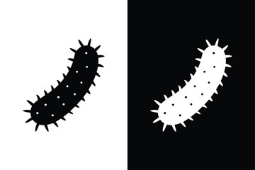 Sea cucumber icon vector on White Background ,Vector Art Illustration on white background.
