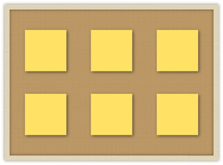 Tablica korkowa z przyczepionymi karteczkami samoprzylepnymi. © EmBer_graphic