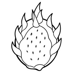 Cartoon-style sun with flames, radiating warmth and energy in a playful design