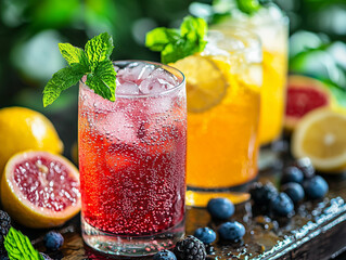glass of fresh lemonade
