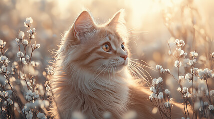 cute cat outdoors