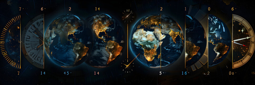 Conceptual Representation of Global Time Zones and their Varied Hours