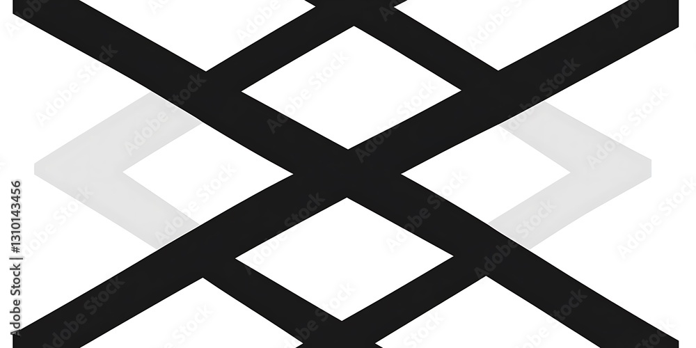 Poster interlocking geometric pattern creates a modern abstract background