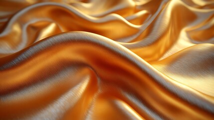 Close-up of smooth golden satin texture images