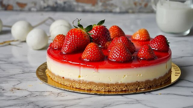 Sweet Cheesecake with Fruit