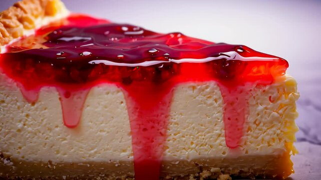 Fresh Berry Cheesecake Slice