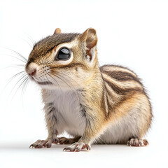 Obraz premium Charming Curious Squirrel | Cute Furry Forest Animal Portrait in Studio Lighting