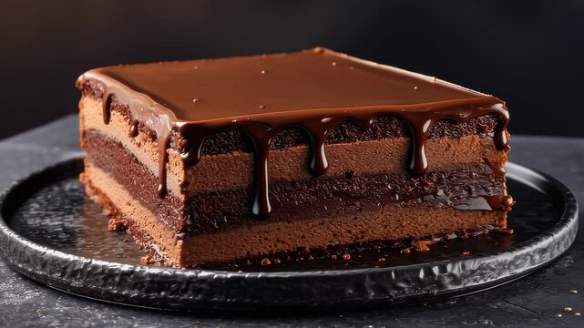 Dark Chocolate Ganache Cake