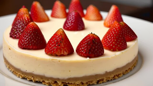 Sweet Cheesecake with Fruit