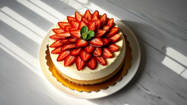 Delicious Strawberry Cheesecake