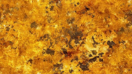 This vibrant yellow watercolor texture features rich patterns and interesting variations, ideal for use in artistic and graphic design projects.