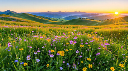 Sunrise Meadow Bloom