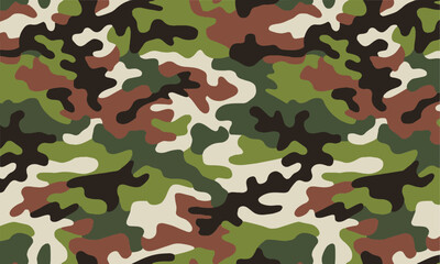 Fototapeta premium A seamless vector-style camouflage pattern with a modern and realistic look, easily editable.
