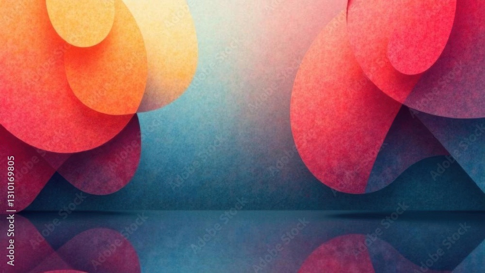 Poster minimal geometric background with abstract shapes