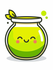 illustration (icons )of a jar  