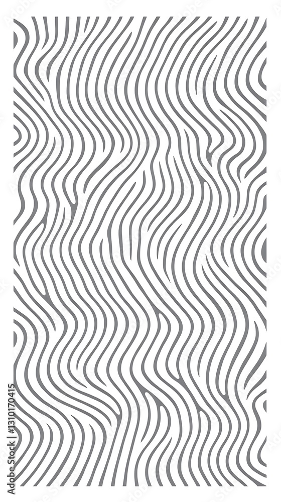 Poster delicate undulating lines in a flowing elegant abstract design