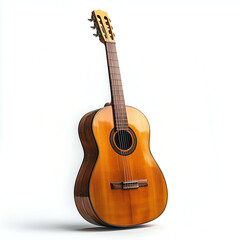 Fototapeta premium <Acoustic Classical Guitar: Artistic Photography of a Handcrafted Wooden Instrument for Music Lovers>