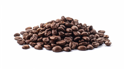 coffee beans on white background