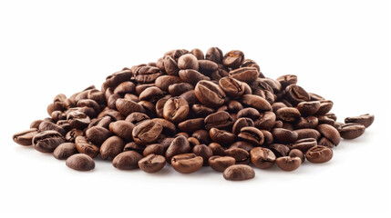 coffee beans on white background