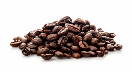 Obraz premium coffee beans on white background