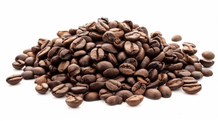 Fototapeta premium coffee beans on white background