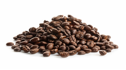 coffee beans on white background