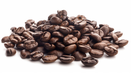 Fototapeta premium coffee beans on white background