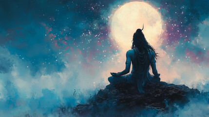Celestial Ascension: Futuristic Shiva Visions	